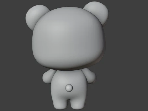 Valentine bear 3D Print Model