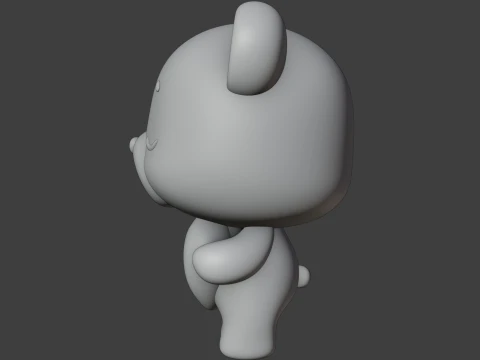 Valentine bear 3D Print Model