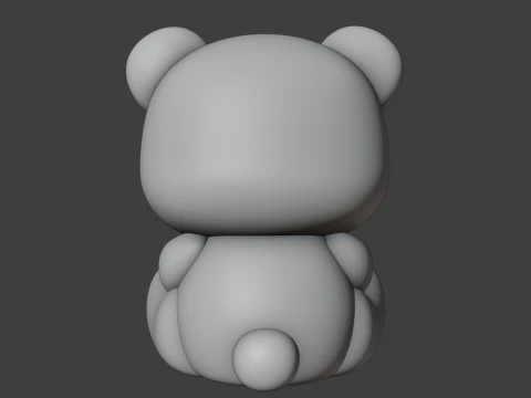 Valentine bear 3D Print Model