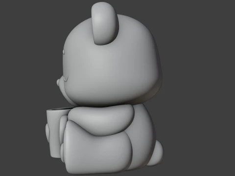Valentine bear 3D Print Model