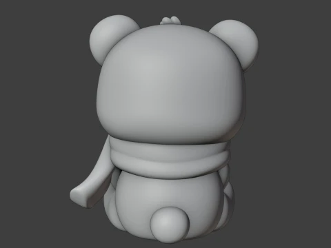 Valentine bear 3D Print Model