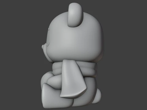 Valentine bear 3D Print Model