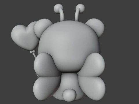 Bee bear 3D Print Model