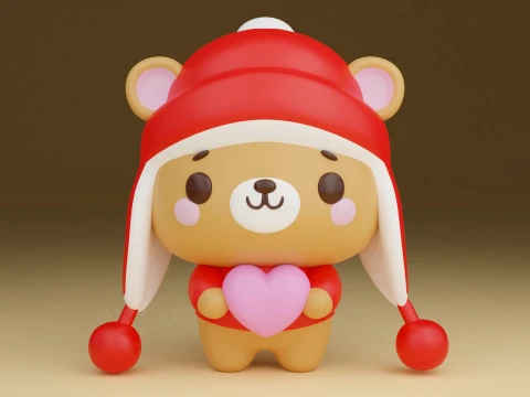 Teddy bear 3D Print Model