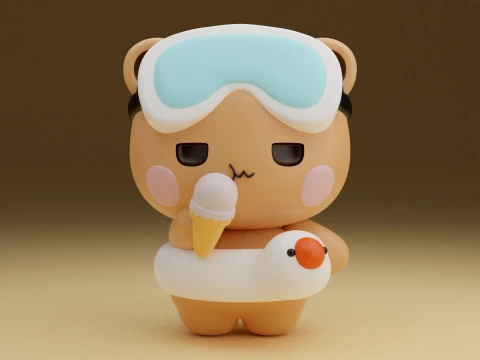 Bear 3D Print Model