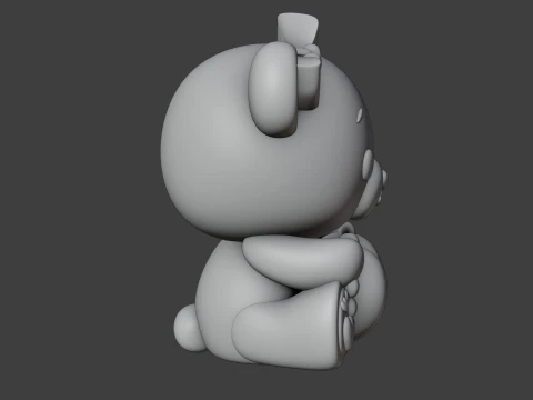 Valentine bear 3D Print Model