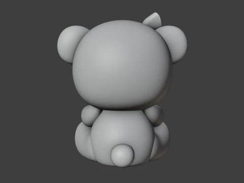 Valentine bear 3D Print Model