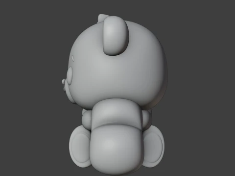 Valentine bear 3D Print Model