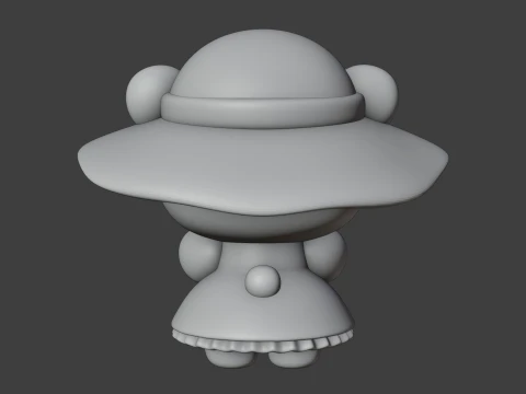 Valentine bear 3D Print Model
