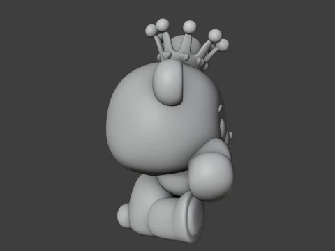 Valentine bear 3D Print Model