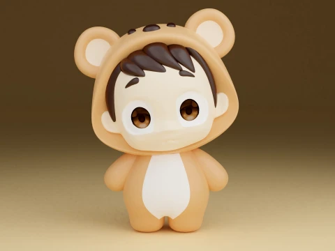 Baby bear 3D Print Model