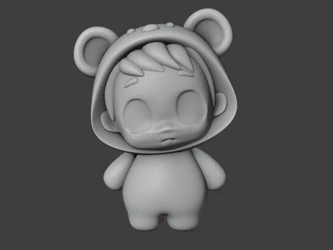 Baby bear 3D Print Model