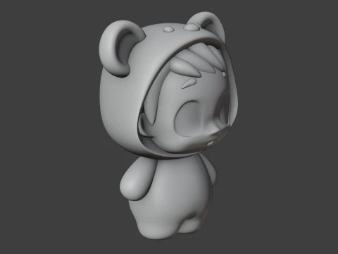 Baby bear 3D Print Model