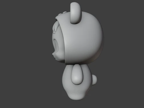 Baby bear 3D Print Model