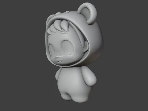 Baby bear 3D Print Model