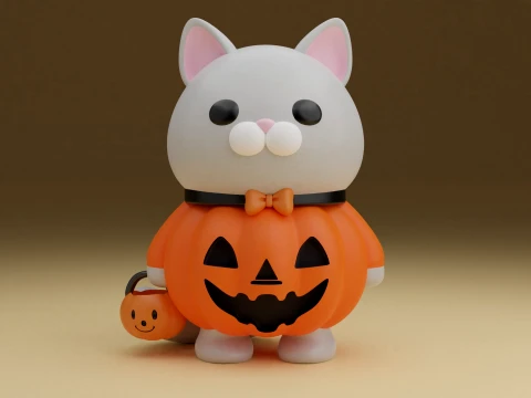 Halloween cat 3D 프린트 모델