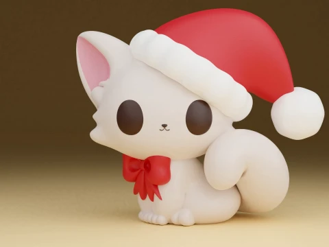 Christmas cat 3D 프린트 모델