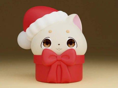 Christmas cat 3D 프린트 모델