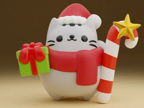 Christmas bear 3D Print Model
