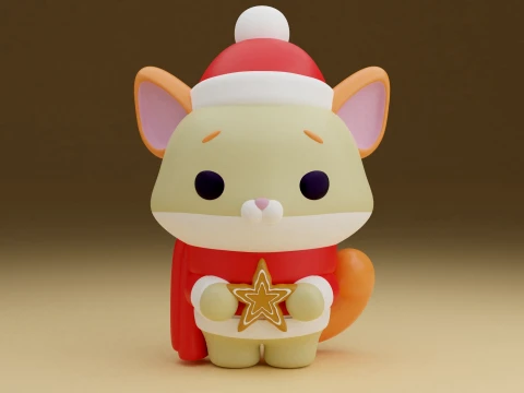 Christmas cat 3D 프린트 모델