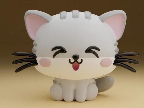 Cat 3D 프린트 모델