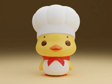 Chef chicken 3D Print Model