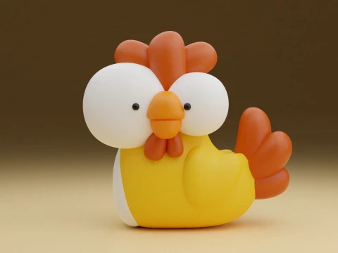 Chicken 3D Print Model
