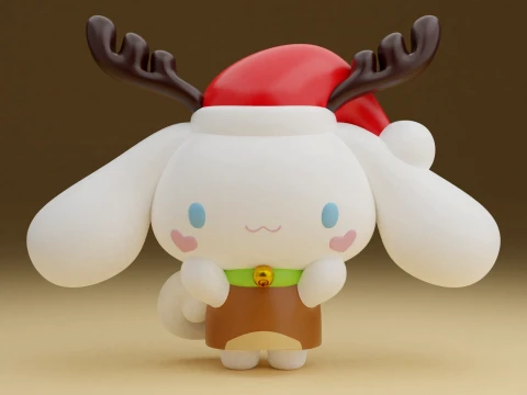 Cinnamoroll sanrio christmas figure 3D 프린트 모델