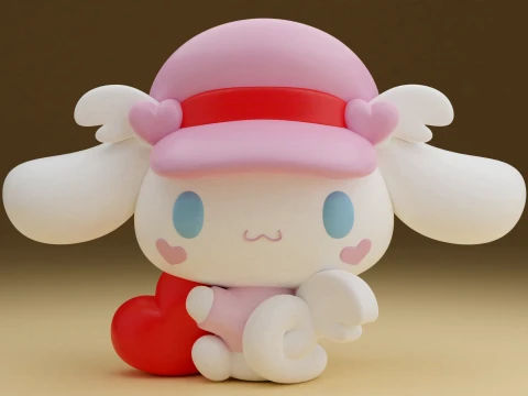 Cinnamoroll sanrio valentine figure 3D printmodel