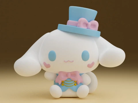 Cinnamoroll sanrio Modèles 3D en vedette