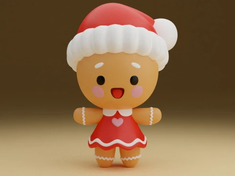 Christmas cookie Modèles 3D en vedette