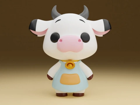 Cow Modelo de Impressão 3D