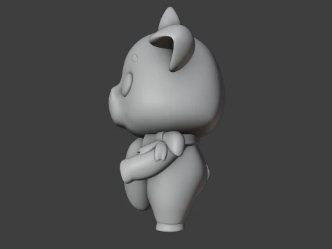 Valentine cow 3D Print Model