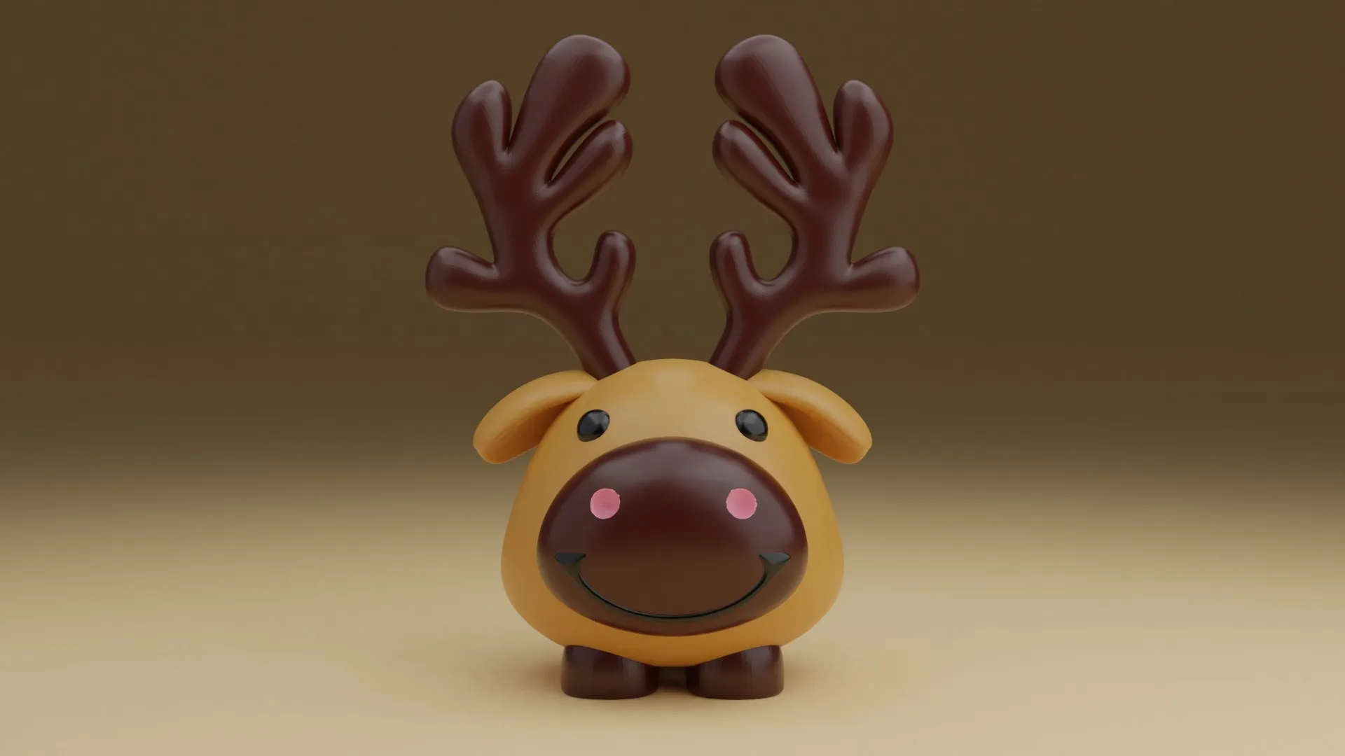 Deer 3D Print Model .c4d .max .obj .3ds .fbx .stl .blend 
