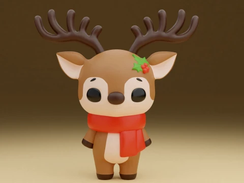 Christmas deer 3D 프린트 모델