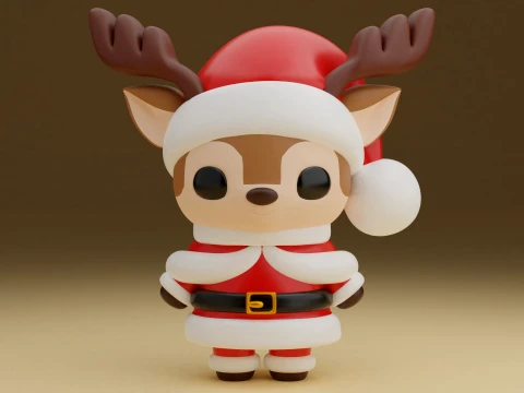 Christmas deer Model do druku 3D
