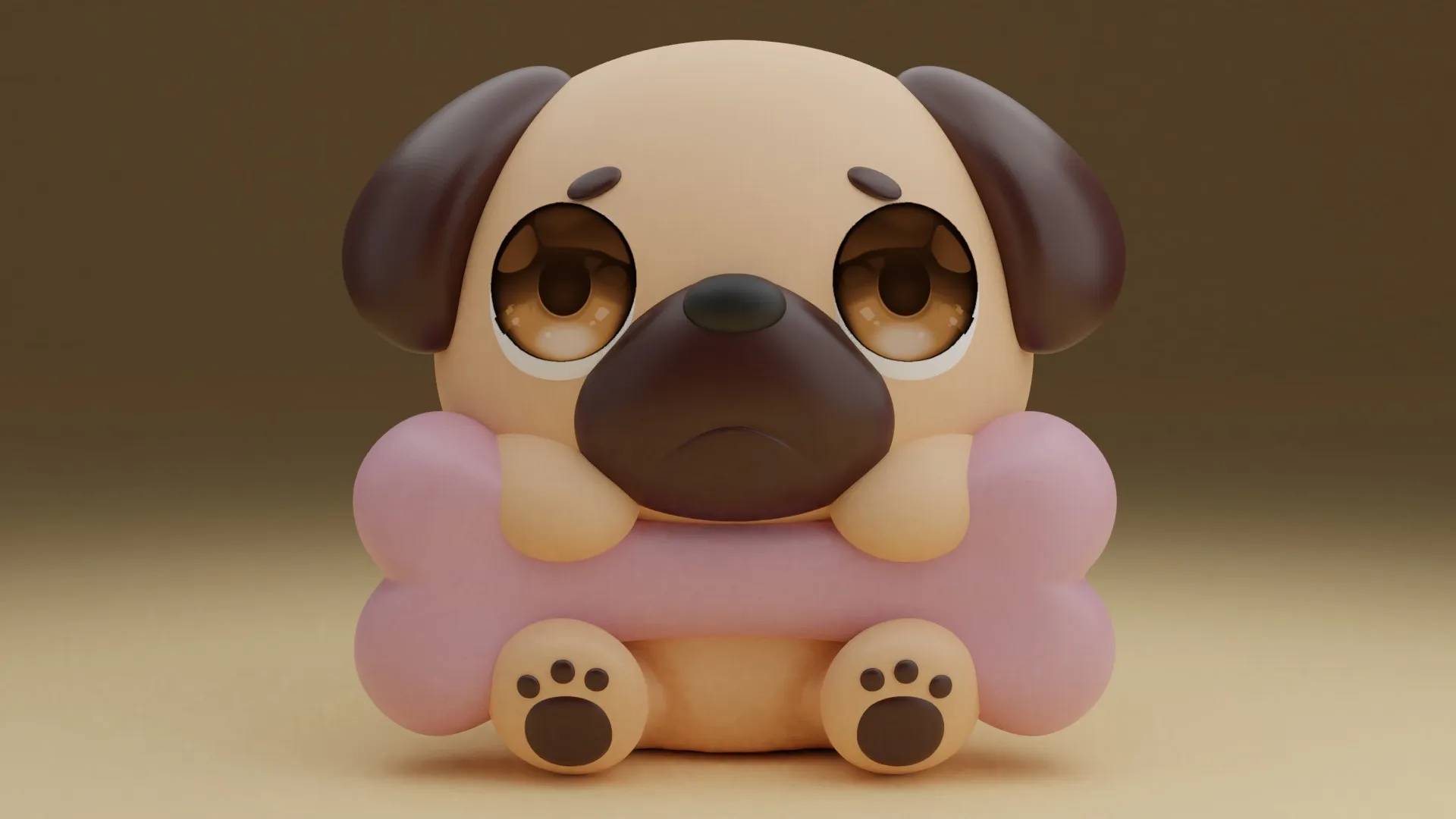 Dog 3D Print Model .c4d .max .obj .3ds .fbx .stl .blend 