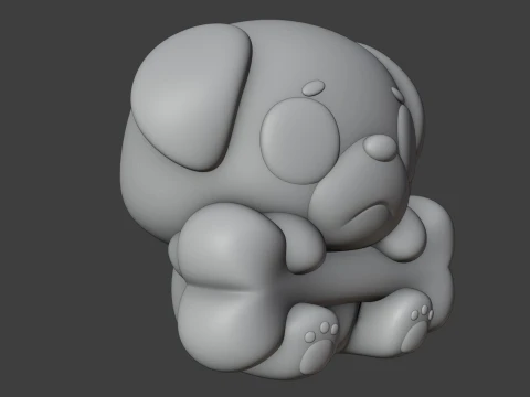 Dog 3D Print Model