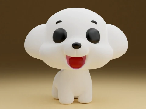 Dog 3D Print Model