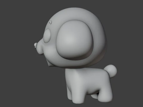 Dog 3D Print Model
