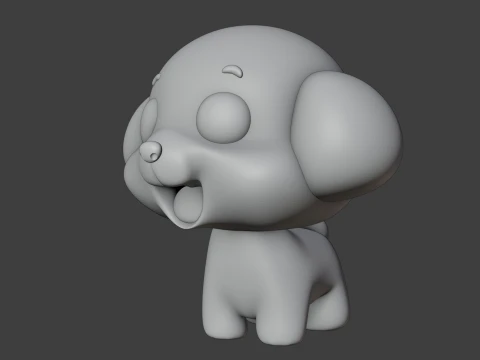 Dog 3D Print Model