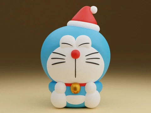 Doraemon christmas figure 3D 프린트 모델