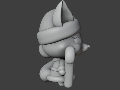 Christmas fox 3D Print Model
