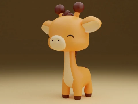 Giraffe 3D Print Model