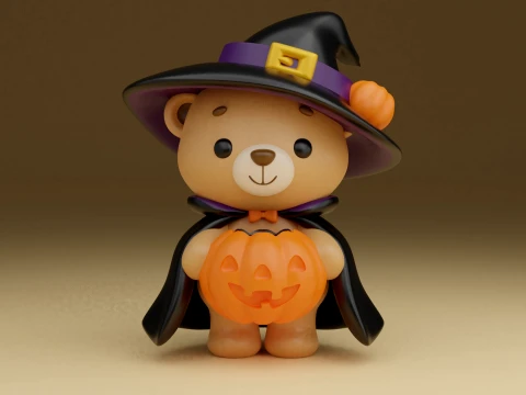Halloween bear 3D Print Model