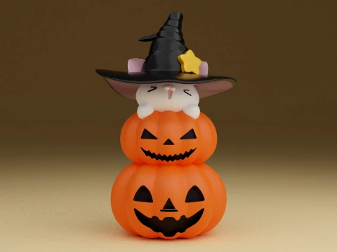 Halloween cat Modello di stampa 3D