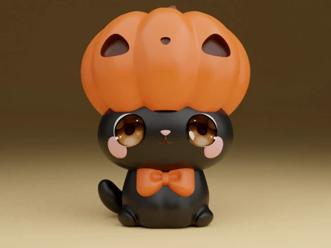 Halloween cat Modello di stampa 3D