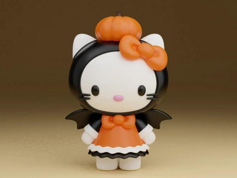 Halloween sanrio hello kitty 3D Print Model