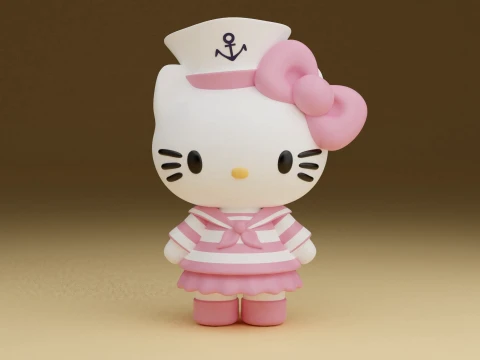 Hello kitty sanrio sailor Modello di stampa 3D