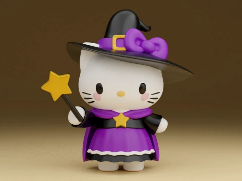Hello kitty sanrio halloween figure 3D 프린트 모델